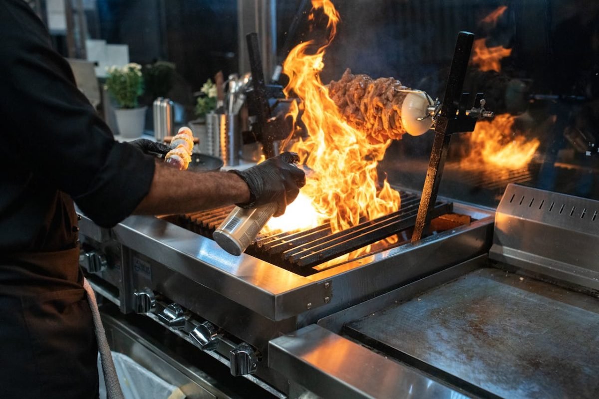 Halal food stall in halal food festival in Cambridge